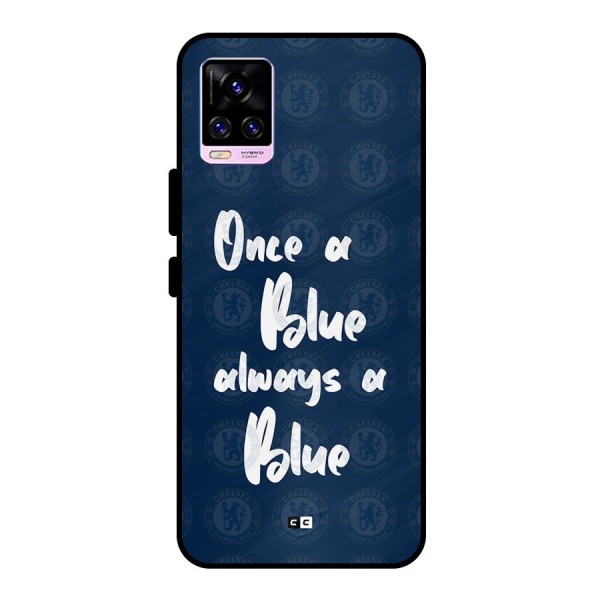 Always A Blue Metal Back Case for Vivo V20 Pro