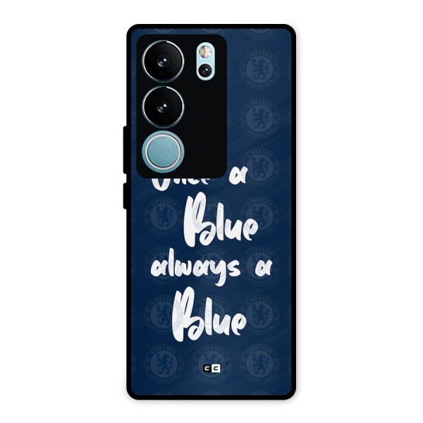 Always A Blue Metal Back Case for Vivo V29 Pro