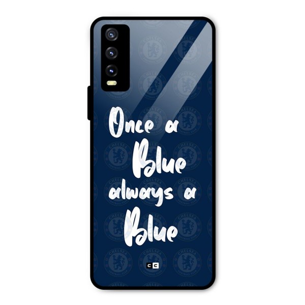 Always A Blue Metal Back Case for Vivo Y20 2021