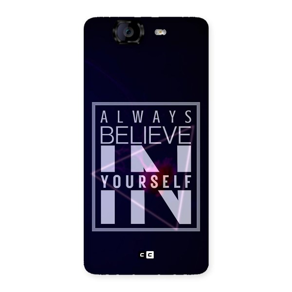 Always Believe in Yourself Back Case for Canvas Knight A350