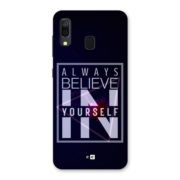 Always Believe in Yourself Back Case for Galaxy A20