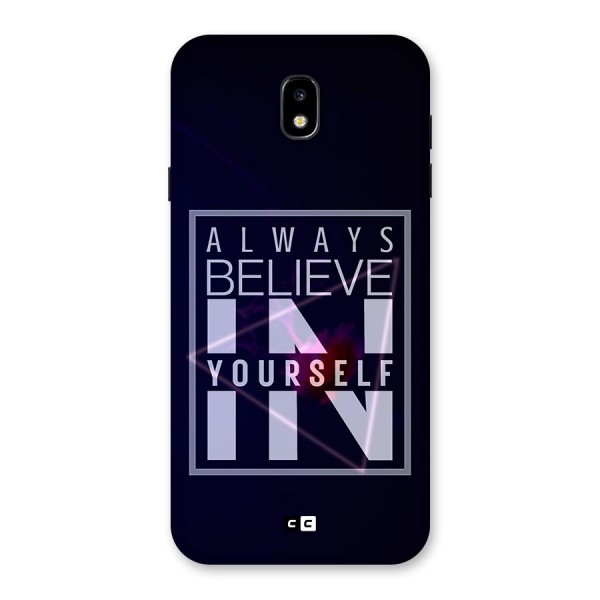 Always Believe in Yourself Back Case for Galaxy J7 Pro