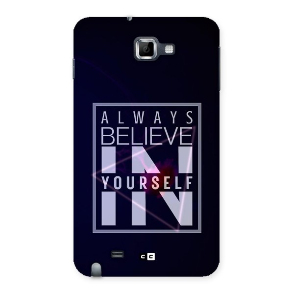 Always Believe in Yourself Back Case for Galaxy Note