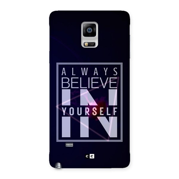 Always Believe in Yourself Back Case for Galaxy Note 4