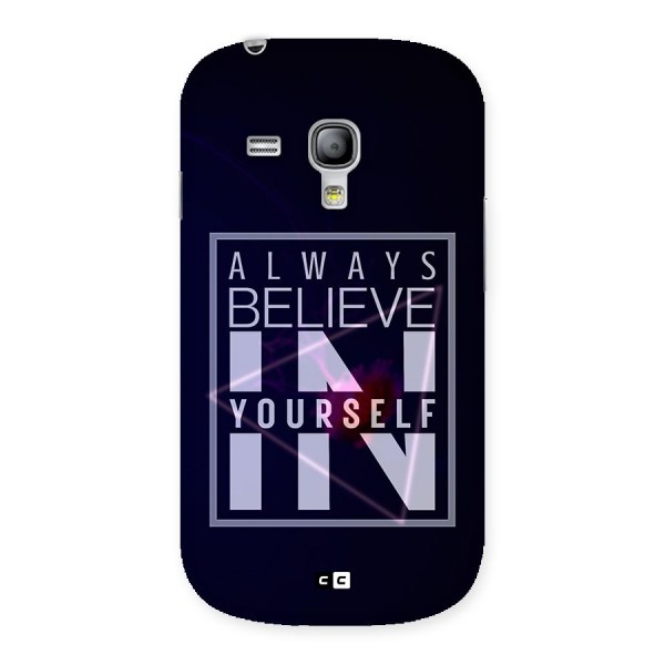 Always Believe in Yourself Back Case for Galaxy S3 Mini