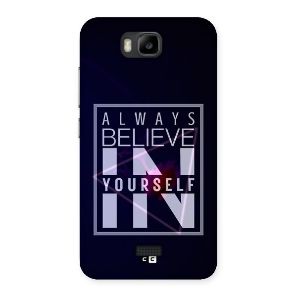 Always Believe in Yourself Back Case for Honor Bee