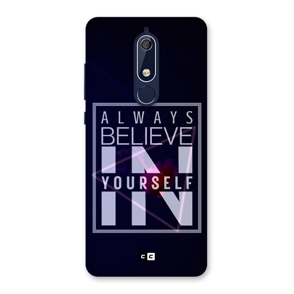 Always Believe in Yourself Back Case for Nokia 5.1