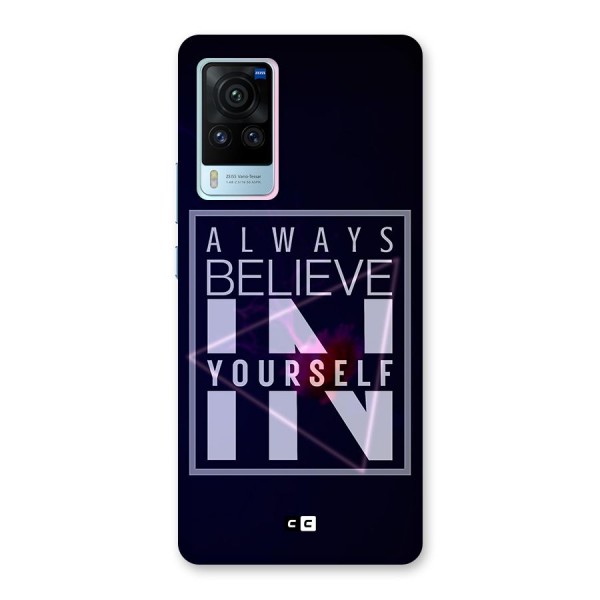 Always Believe in Yourself Glass Back Case for Vivo X60 Pro