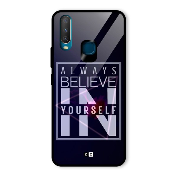 Always Believe in Yourself Glass Back Case for Vivo Y12