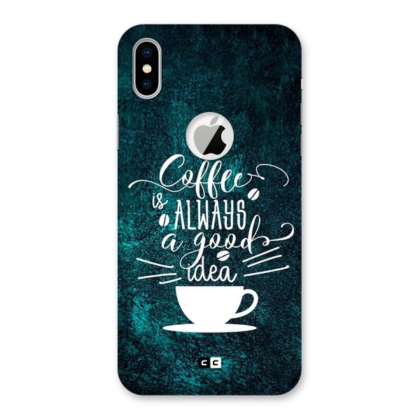 Always Coffee Back Case for iPhone XS Logo Cut