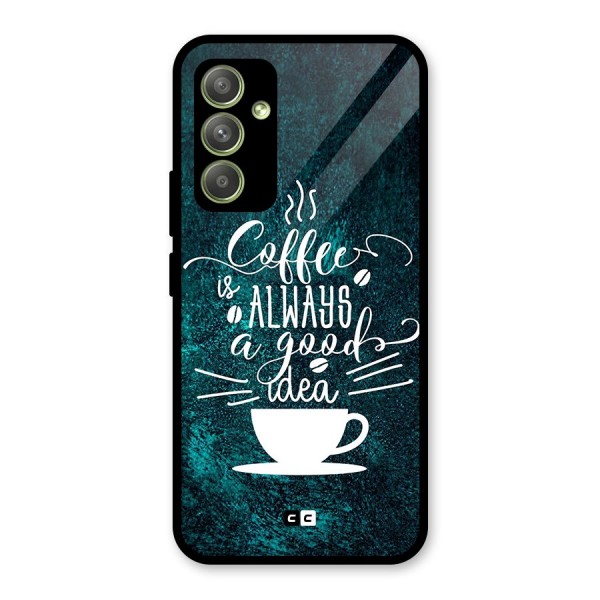 Always Coffee Glass Back Case for Galaxy A54