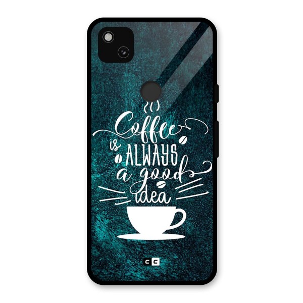 Always Coffee Glass Back Case for Google Pixel 4a