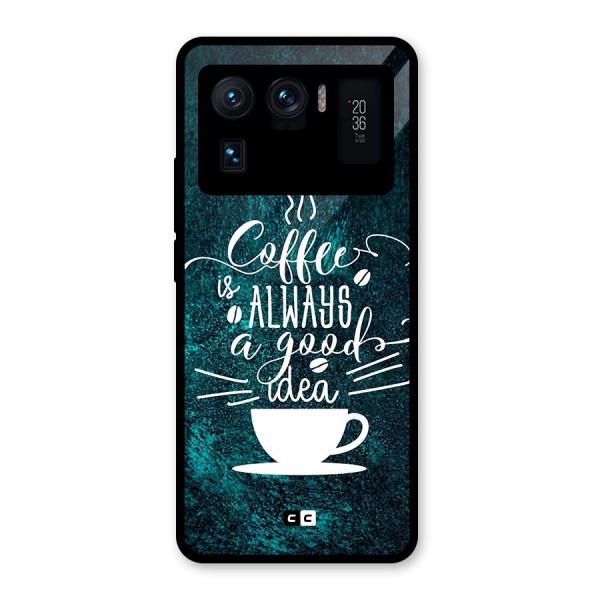 Always Coffee Glass Back Case for Mi 11 Ultra