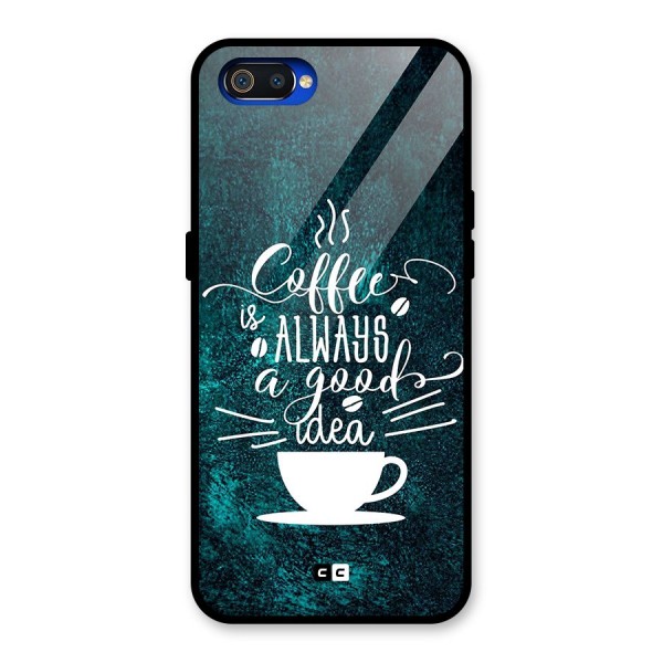 Always Coffee Glass Back Case for Realme C2