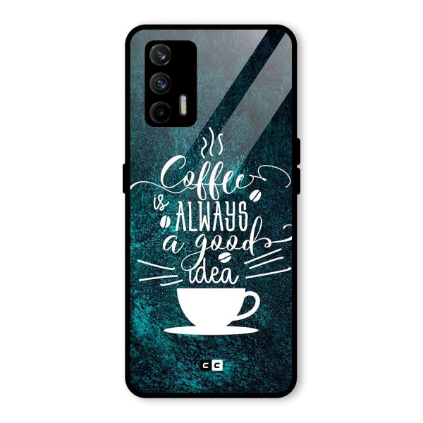 Always Coffee Glass Back Case for Realme X7 Max