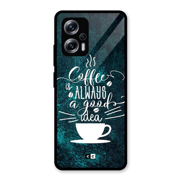 Always Coffee Glass Back Case for Redmi K50i