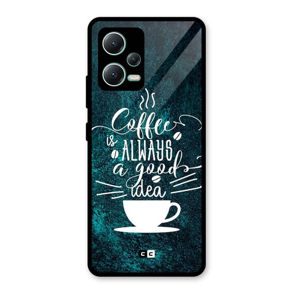 Always Coffee Glass Back Case for Redmi Note 12 5G