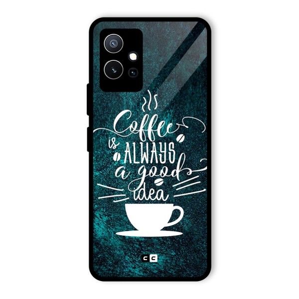 Always Coffee Glass Back Case for Vivo T1 5G