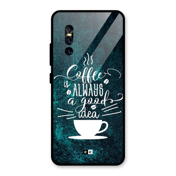 Always Coffee Glass Back Case for Vivo V15 Pro