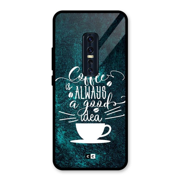 Always Coffee Glass Back Case for Vivo V17 Pro