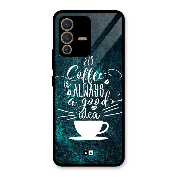 Always Coffee Glass Back Case for Vivo V23 5G