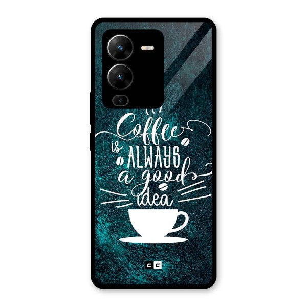 Always Coffee Glass Back Case for Vivo V25 Pro