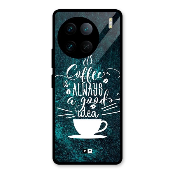 Always Coffee Glass Back Case for Vivo X90 Pro