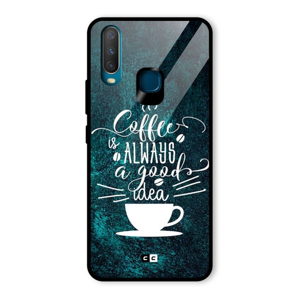 Always Coffee Glass Back Case for Vivo Y12