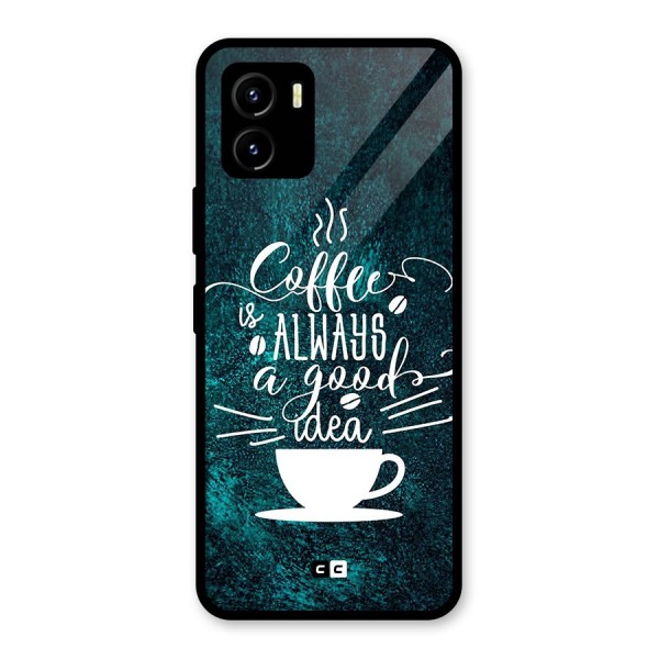 Always Coffee Glass Back Case for Vivo Y15s