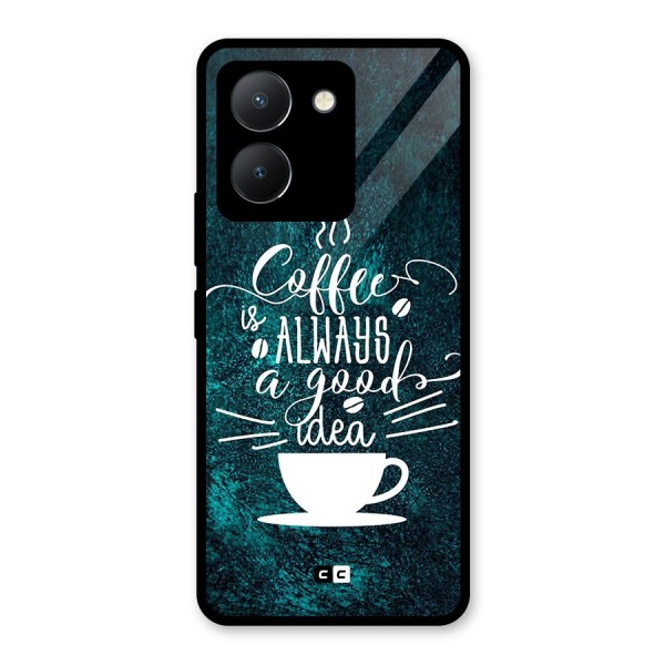 Always Coffee Glass Back Case for Vivo Y36