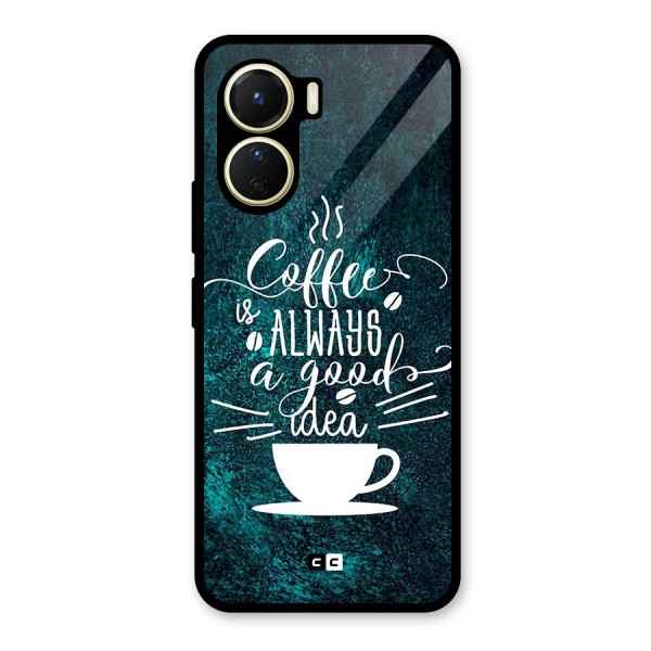 Always Coffee Glass Back Case for Vivo Y56