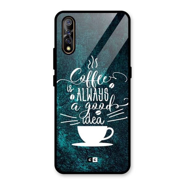 Always Coffee Glass Back Case for Vivo Z1x