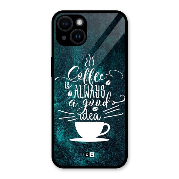 Always Coffee Glass Back Case for iPhone 14