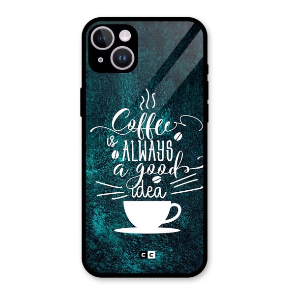 Always Coffee Glass Back Case for iPhone 14 Plus