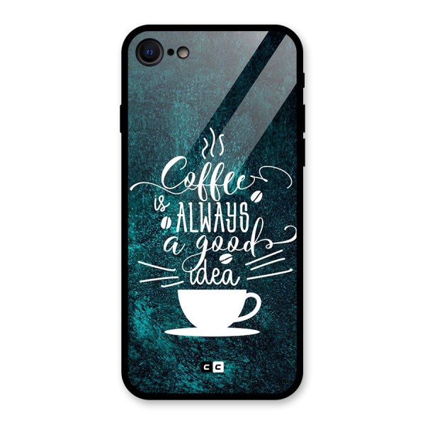 Always Coffee Glass Back Case for iPhone 8