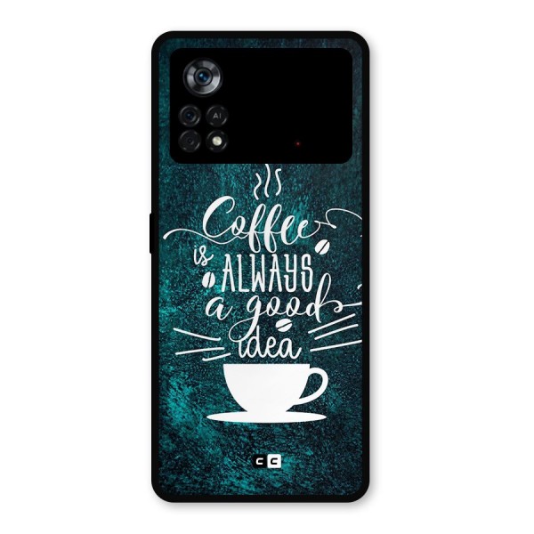 Always Coffee Metal Back Case for Poco X4 Pro 5G