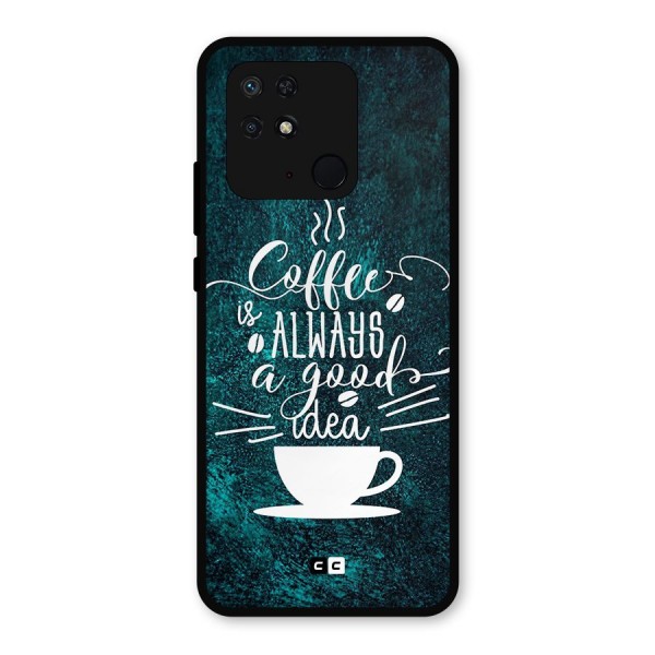 Always Coffee Metal Back Case for Redmi 10