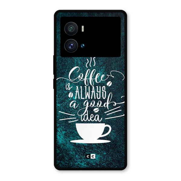 Always Coffee Metal Back Case for iQOO 9 Pro