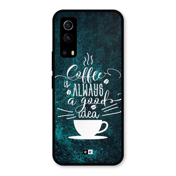 Always Coffee Metal Back Case for iQOO Z3