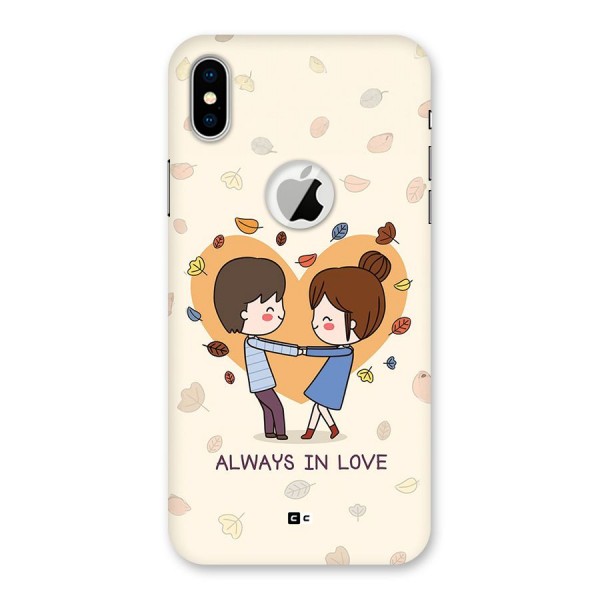 Always In Love Back Case for iPhone X Logo Cut