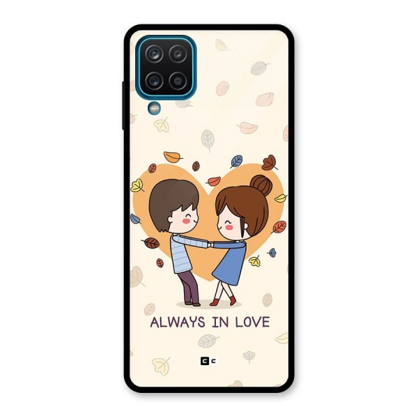 Always In Love Glass Back Case for Galaxy A12