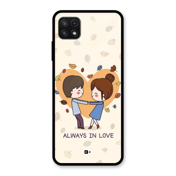 Always In Love Glass Back Case for Galaxy A22 5G