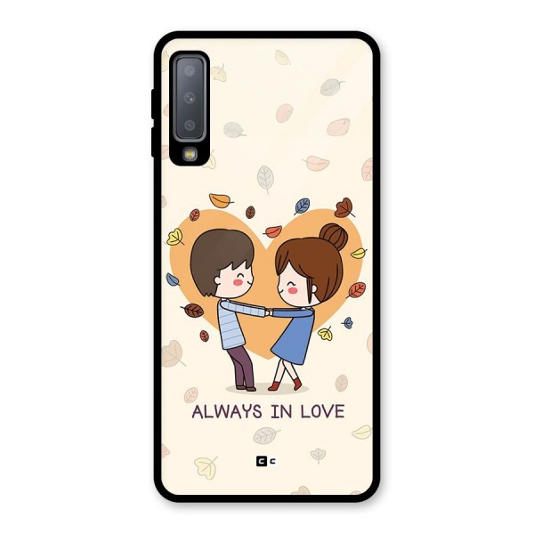 Always In Love Glass Back Case for Galaxy A7 (2018)