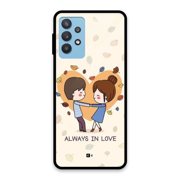 Always In Love Glass Back Case for Galaxy M32 5G