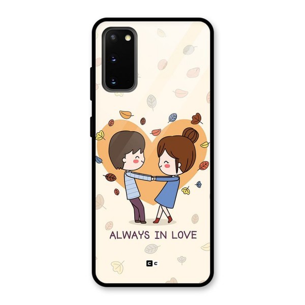 Always In Love Glass Back Case for Galaxy S20