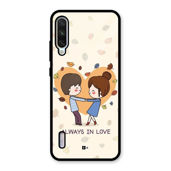 Always In Love Glass Back Case for Mi A3