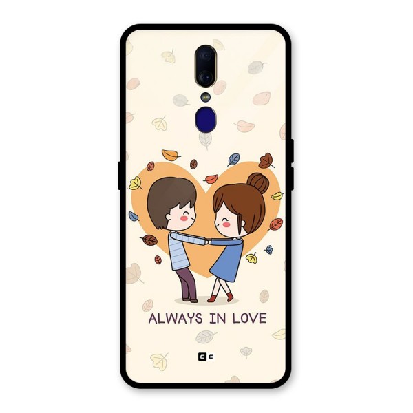 Always In Love Glass Back Case for Oppo F11