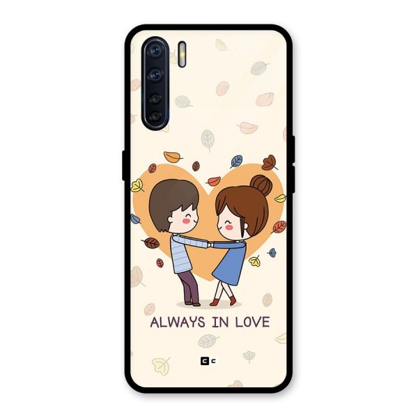 Always In Love Glass Back Case for Oppo F15