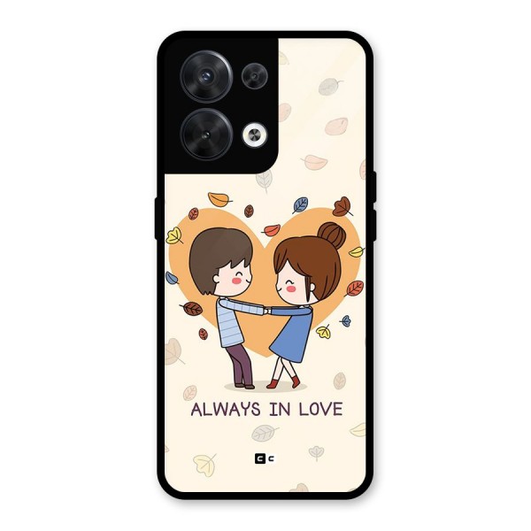 Always In Love Glass Back Case for Oppo Reno8 5G