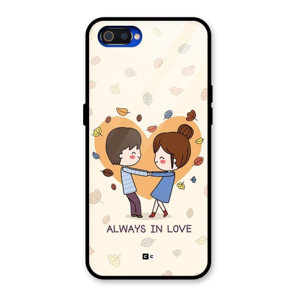 Always In Love Glass Back Case for Realme C2